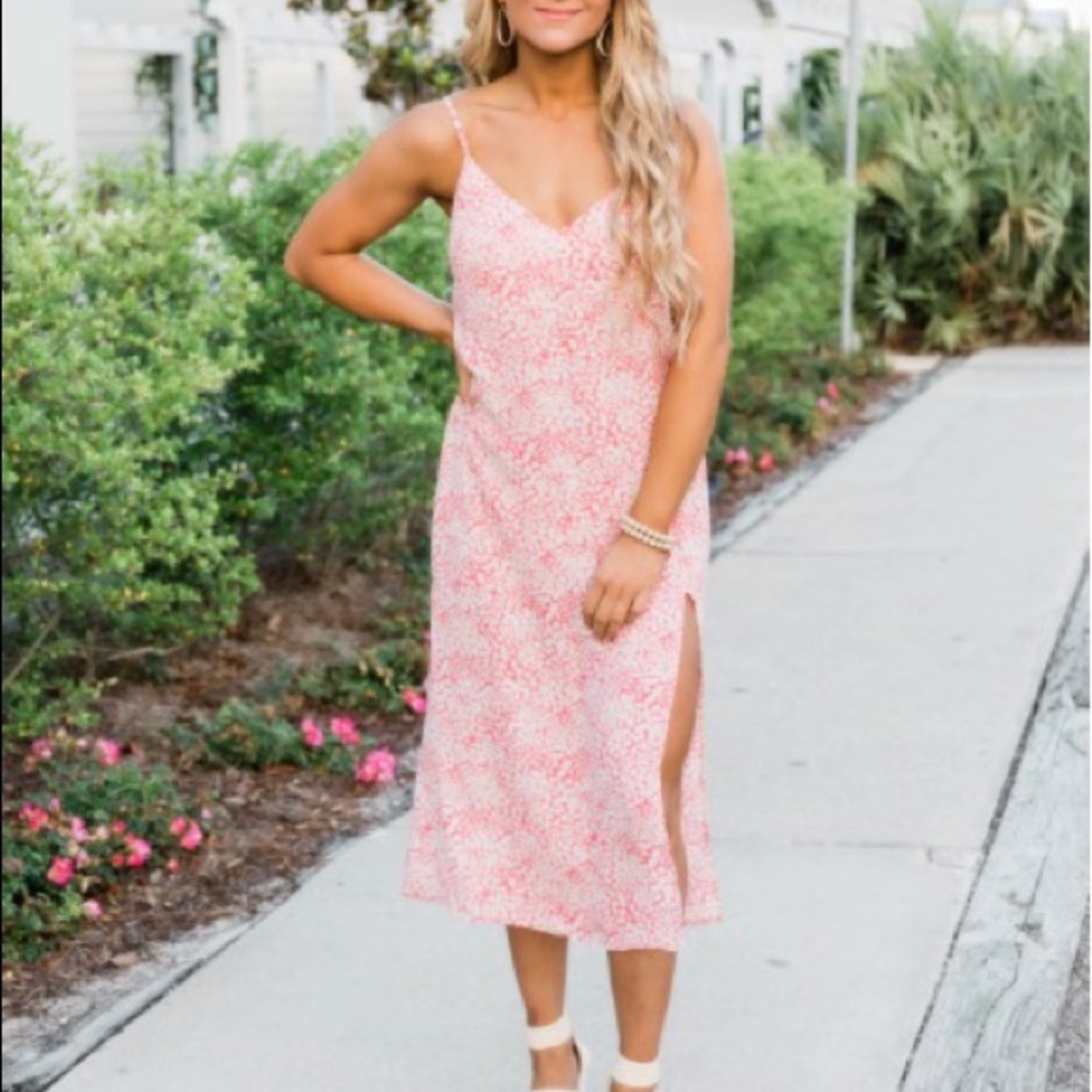 True Believer Midi Dress - Watermelon